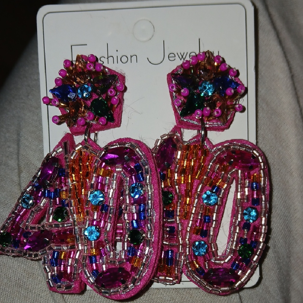 Vibrant Multicolor Beaded Earrings